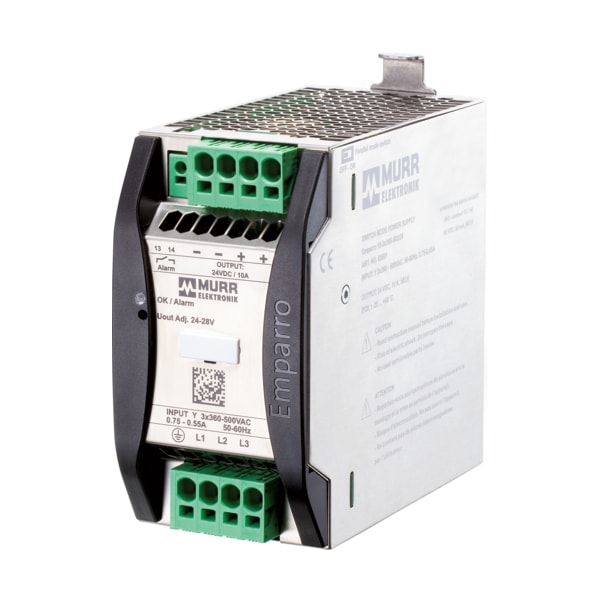 Murrelektronik Emparro Power Supply 3-PHASE, IN: 360 - 500VAC OUT: 24-28V/10ADC, Power Boost 85691 - main